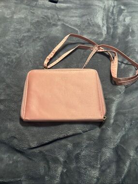 Furla Blush Pink Leather Crossbody Bag